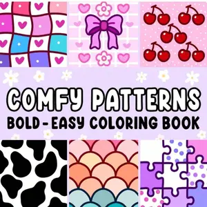 Adult & Kids Comfort Coloring Book, Learning Supplies, Toy, Back-To-School Essential, Stress Relief Design, Christmas Gift