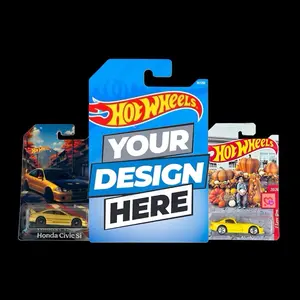 Hot Wheels Custom Made Diecast Package for 1:64 Scale Collectible Car with Protector Case Personalizable for Any Occasion
