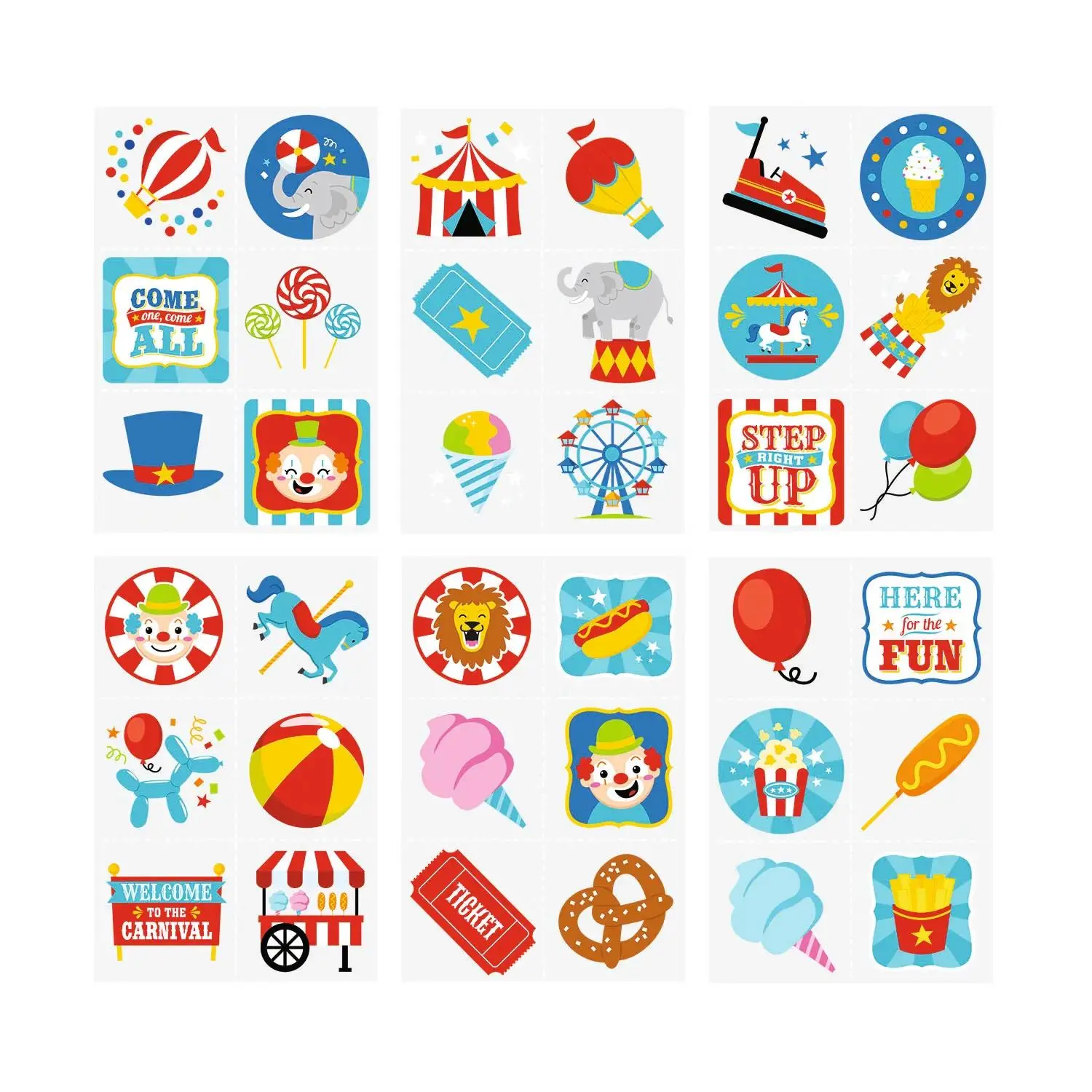 Bulk 360 Pc. Carnival Temporary Tattoo Assortment