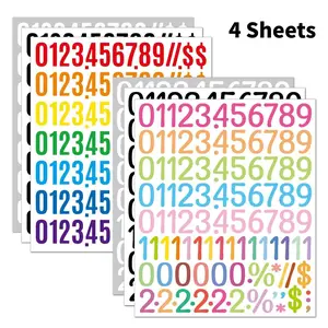 Waterproof Letter Stickers Set, Industrial Application Waterproof Alphabet Decals, Durable Adhesive Letters for Notebooks & Journals