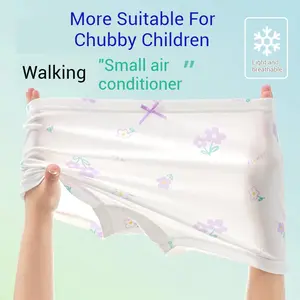 MIANZHI Breathable Modal Girl's Boxer Briefs -Plus-Size Kids' Underwear for Chubby Children- Extra-Wide, Stretch-Fit Design- Full-Coverage Fit for Active Kids-Sweat-Wicking & No-Ride Up Design
