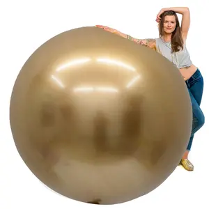 72 Inch Giant Gold Balloons - 40pcs Set of Golden Balloons, Ideal for Parties and Celebrations