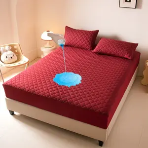 Waterproof Mattress Protector Cover, Deep Pocket Design, Multiple Colors Available, Soft Breathable Fabric, Fits Up to 30cm Thick Mats