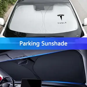 Tesla Car Windshield Sunshade Cover, Sun Protection Board for Model3/s/x/y/cybertruck/roadster, Spacex Accessories