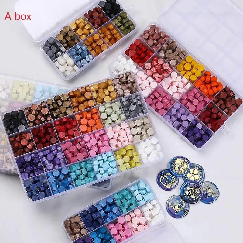 Multi-color Wax Seal (1 Box), Wax Seal Stamps, DIY Seal Wax for Scrapbooking, Journaling, Gift Wrapping, Envelope Sealing