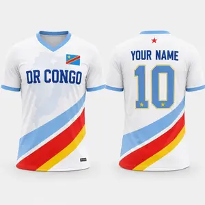 DR Congo Soccer Jersey Shirt, Personalized Congo Football Jersey, Custom Name Number DRC Shirt, Congolese Soccer Fan Gift, Congo Team Jersey 1D5