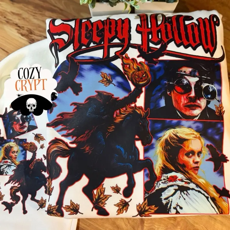 Sleepy Hollow Graphic Sweatshirt, Casual Long-Sleeve Pullover for Men-Women, Soft Comfortable Daily Wear Top