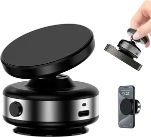 360° Rotatable Car Magnetic Phone Holder, Hands-Free Magnetic Cell Phone Holder for Car/Gym/Kitchen/Mirror/Windshield Dashboard/Smooth Surface, Multifunctional Accessories for iPhone & Android