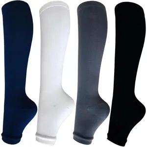 Open Toe Compression Socks for Women Men 15-20 mmHg 4 Pairs Toeless Footless Socks Compression,summervibes