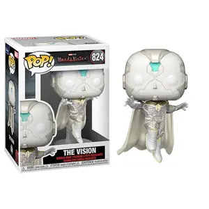 Funko Pop! The Vision White, WandaVision 824 Vinyl Figure in PopShield Protector