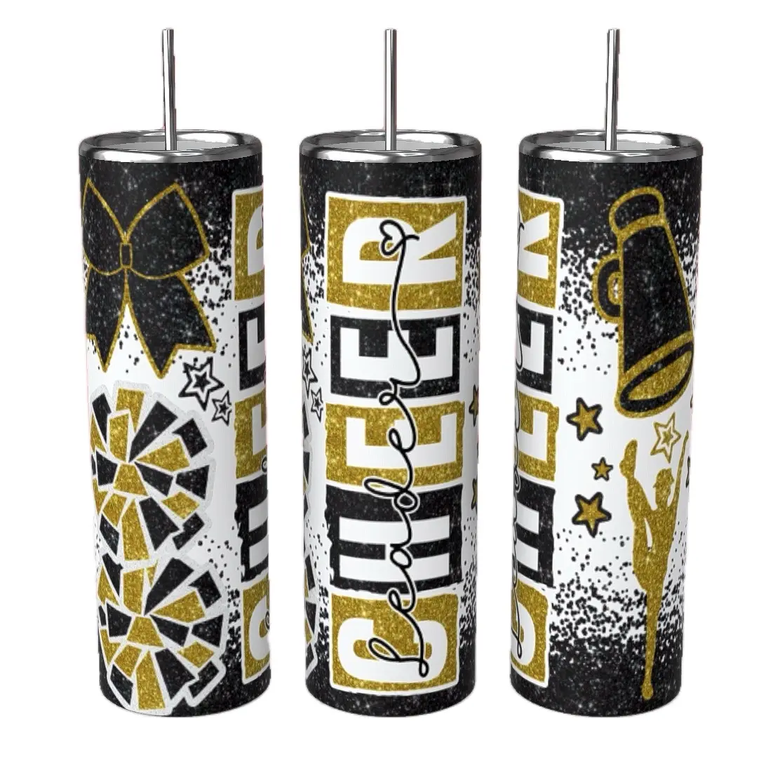 20oz stainless steel cheer tumblers