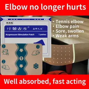 Special Medicated Plaster for Tennis ElbowRelieves swelling, soreness and pain in the elbow joint,Ideal for fishing elbow and outer elbow pain.