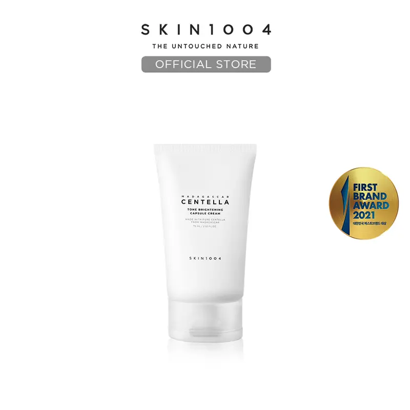 [SKIN1004 Official Shop] Tone Brightening Capsule Cream 2.53 fl.oz (75ml) Non-sticky Hydrating Brightening Moisturizer Skincare Soothing Cream