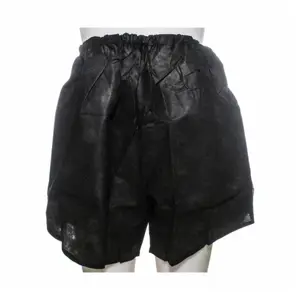 Dukal Women's Soft Disposable Black Boxer Garment - 1 Pair Women's Bottom Shorts Clothes, 2 Sizes Available
