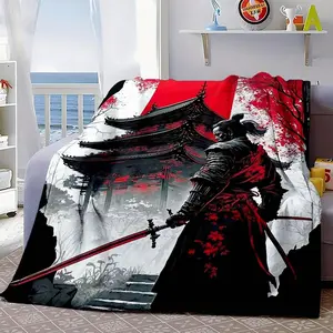 Japanese Bushido Spirit All-Season Warm and Cool Throw Blanket I