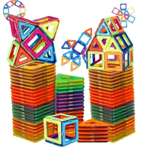 Magnetic Building Block Toy, Creative Magnetic Blocks, 1 Set Colorful Magnetic Stacking Toy, Early Educational Construction Magnetic Toys, Birthday Gift for Boys Girls