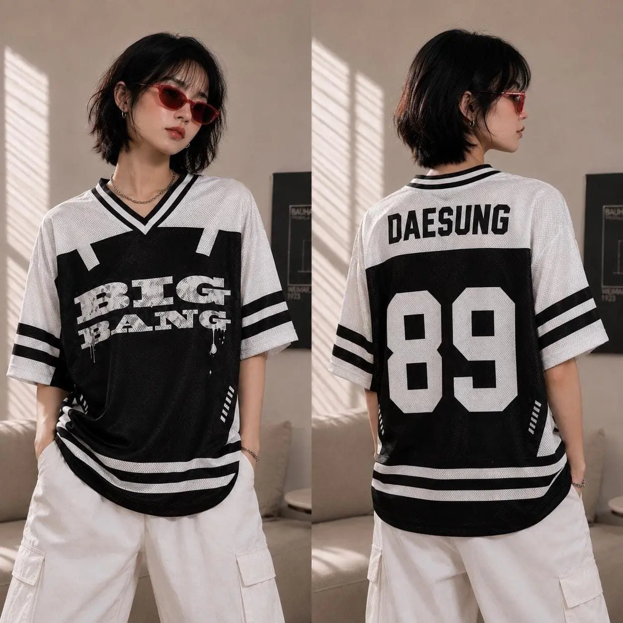BIGBANG Jersey Shirt Oversized Tee | World Tour | Kpop Shirt, Concert Outfit, Fan & Gift
