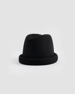 Russian Pillbox Hat - Black