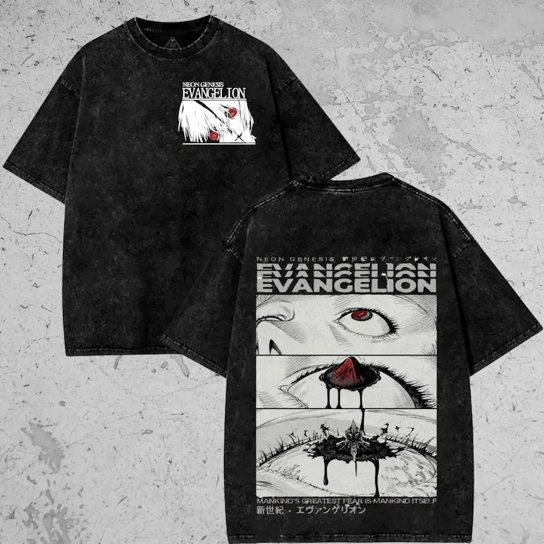 valentine shirts Unisex Fit Washed T-Shirt, Anime Vintage Washed, Heavy Cotton Oversized Print T-Shirt, Japanese Manga Shirt Streetwear Crewneck