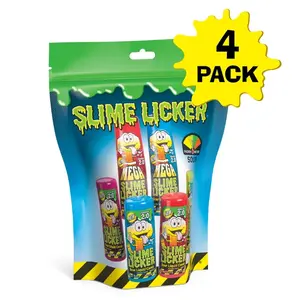 Slime Licker 2.0 Sampler 4-Pack - Blue Razz, Strawberry, Black Cherry & Green Apple