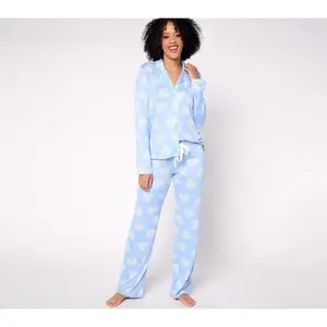PJ Salvage X Cozy Zoe Butter Jersey Notch Collar Pajama Set