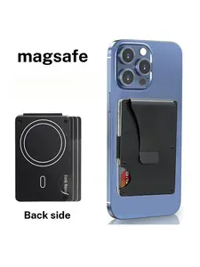 Magnetic Cellphone Wallet for Apple MagSafe with RFID-Blocking Metal Card Holder - Holds 10 Cards