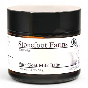Stonefoot Farms Whipped Goat Milk Balm - 1.8 oz - Hand Salve, Healing Foot Balm, Moisturizing Hand Care, Beeswax for Dry Skin, Soothing Rash & Cracked Skin Relief, Dry Lips, Body Balm, Hand Balm