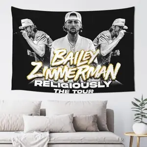 Bailey Singer Zimmerman Tapestry,flag Wall Hanging Tapestry 3D Printed Art Tapestry Home Decor