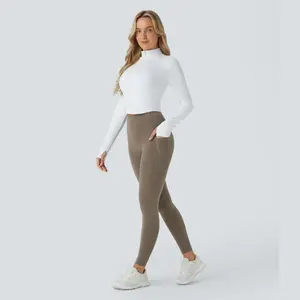 Halara UltraSculpt High Waisted Butt Lifting Tummy Control Side Pocket Shaping Workout Leggings Set - 78 Length