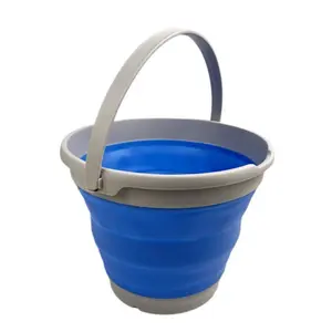 SAMMART 10L (2.6 Gallon) Collapsible Plastic Bucket
