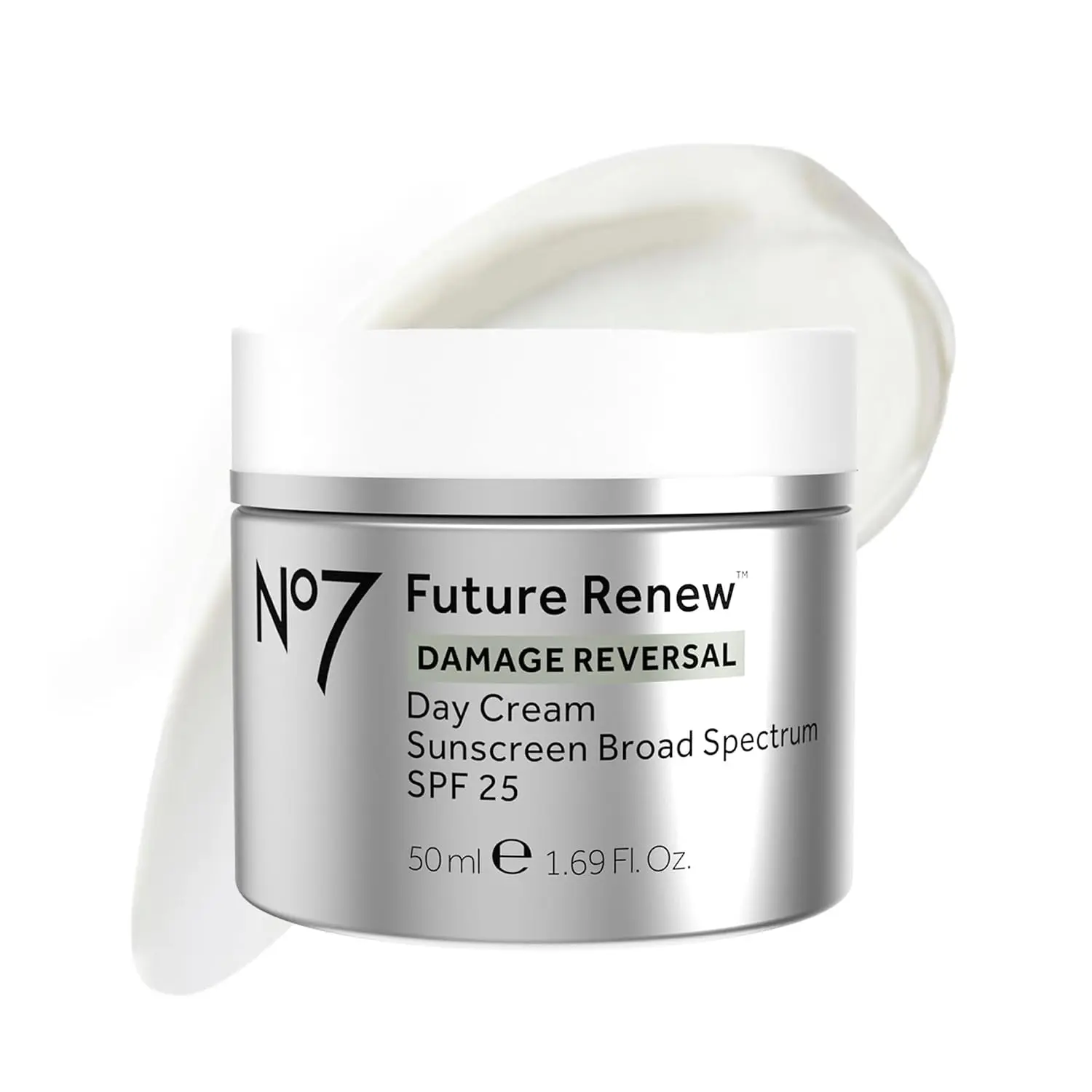 No7 Future Renew Day Cream Sunscreen Broad Spectrum SPF 25, 1.69 fl oz
