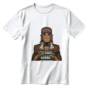 Mugshot Robot Cyberpunk Aesthetic Tee - G.I Robot T-Shirt Sweatshirt Hoodie