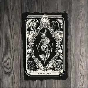 The World Tarot Card Art Print on Handmade Cotton Paper