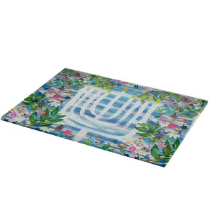 Hanukkah Garden Party | Menorah Glass Drip Tray