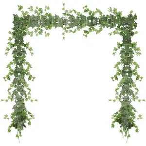 Green Ivy Vines, 71 Inch 4 count,Artificial  Silk  Vines, Wall Hanging Decor Greenery Vines, Ceiling Decor Vines, Home Decor Viners, Outdoor Decor Vines, Wedding Decoration Vines