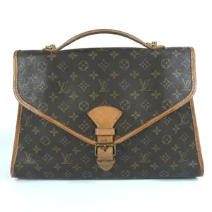 Pre-owned Louis Vuitton Canvas Coated, Canvas Plain Travel Bags Beverly Briefcase Monogram Canvas MM by Rebag