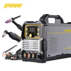 Puwu TIG Welder, TIG/DC Pulse TIG/CUT/SPOT/STICK 5in 1 Multi-process Welding Machine, LED Digital Display Synergic Control 110V/220V Dual Voltage with overcurrent/overheat protection