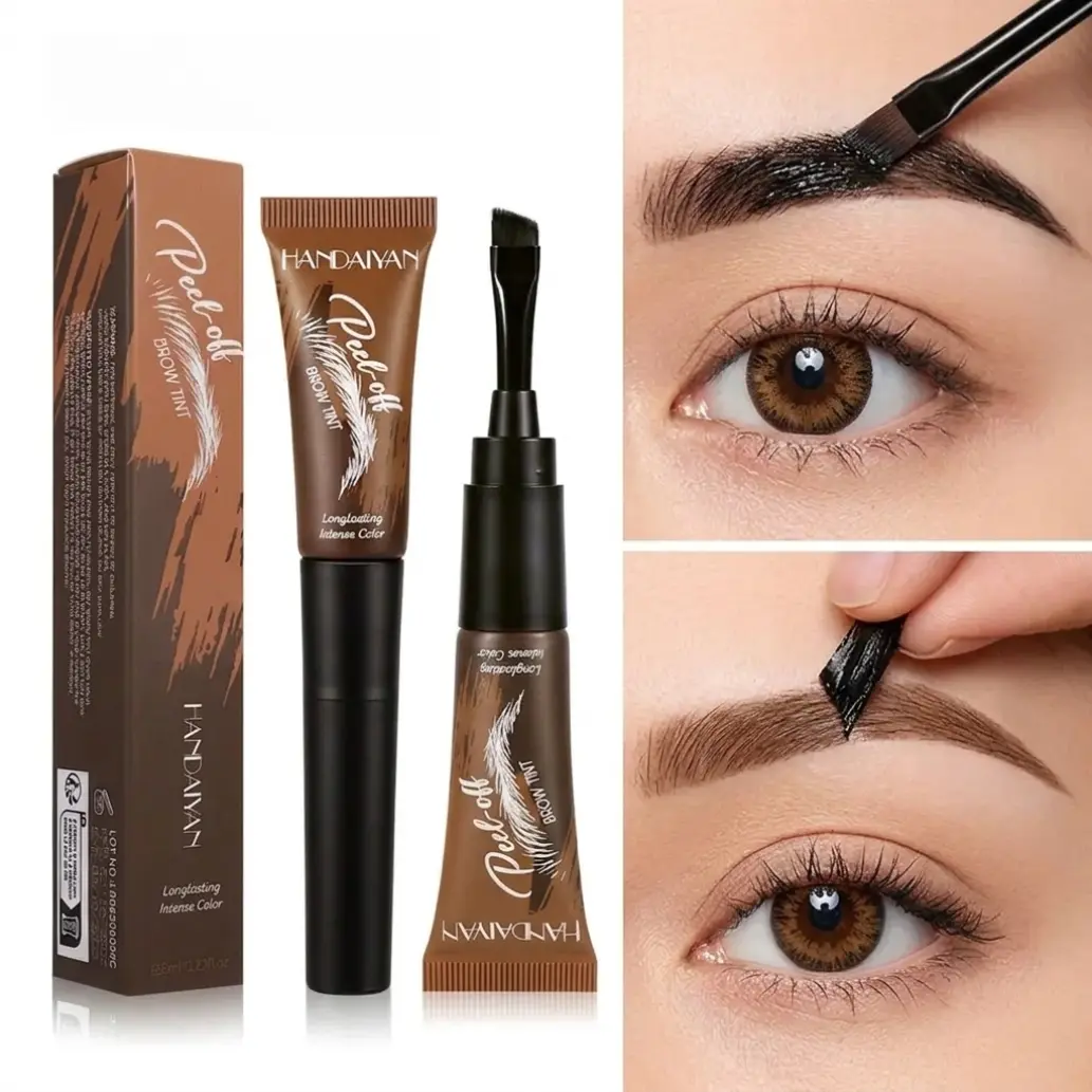 2026 New Tear-Off Brow Tint – Waterproof, Non-Fading, Long-Lasting Pigment for Precise Brow Definition & Effortless Wild Brow Looks - Easy-to-Use Makeup Tool for Women, Cosmetics, Eyebrow products
