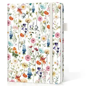 Lined Journal Notebook for Women & Men, Hardcover Leather Journal for writing, A5 College Ruled Notebook for Work & Note Taking