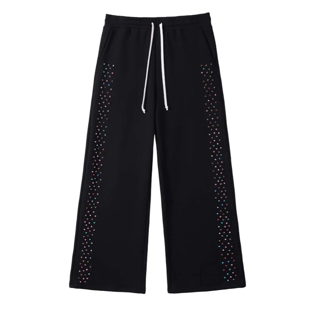 Cactus Valley Crystal Cactus Sweatpants Black