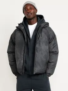 Old Navy Men's Oversized Water-Resistant Hooded Puffer Jacket
