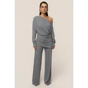 Charcoal Winter Soirée Pant Set
