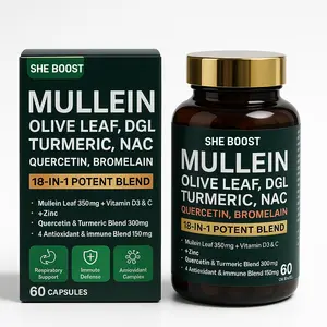 60-Day Lung Cleanse Supplement, Herbal Formula for Respiratory & Immune Support, Gluten-Free, Sugar-Free, Fast Absorption, Science-Backed, All-in-One Lung & Immunity Booster, 60 Tablets