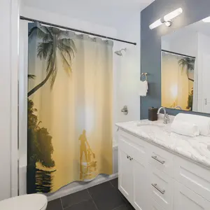 Paddle Board Shower Curtains for Beach House Bathroom Decor. SUP gift. SUP home decor.