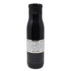 MyBevi Hollywood Sport Hydration Bottle 20 oz | Rhinestones Bling Water Bottle - Customizable