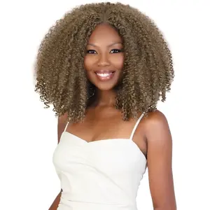 MOTOWN TRESS GLAM+AIRY GLUELESS PRE-STYLED QUICK & EASY CROCHET WIG 14 INCH - WHC.AFRO4C