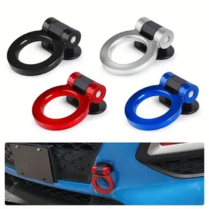 1pc Car Tow Hook, Personality Auto Trailer Hook, Universal Decor Bumper Trailer Sticker, Paste Type General Purpose Car Trim, Car Accessories, Car Decals