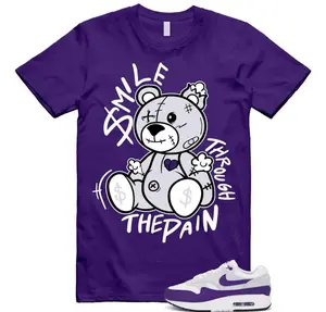 Air Max 1 Field Purple White Black SC T Shirt Match SMILE, Air Max 1 Field Purple Outfit, Trending Shirts, Top T-Shirt