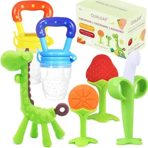 Baby Teething Toys - Freezer BPA Free Silicone Teether Chew Toys for Newborns & Infants