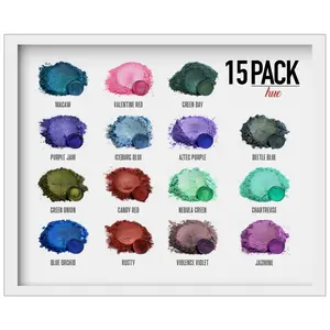 15 & 20 Color Hues Series Pigment Powder Variety Pack